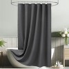 LunaLulinlk Waffle Textured Shower Curtain, Charcoal Gray - 3 of 4