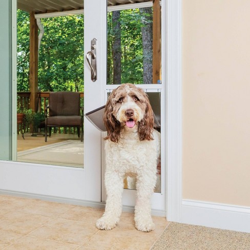 Exterior door with large dog door sale