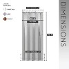 Double Walled Foldable Heavy Dury Accordion Doors - 2 of 4