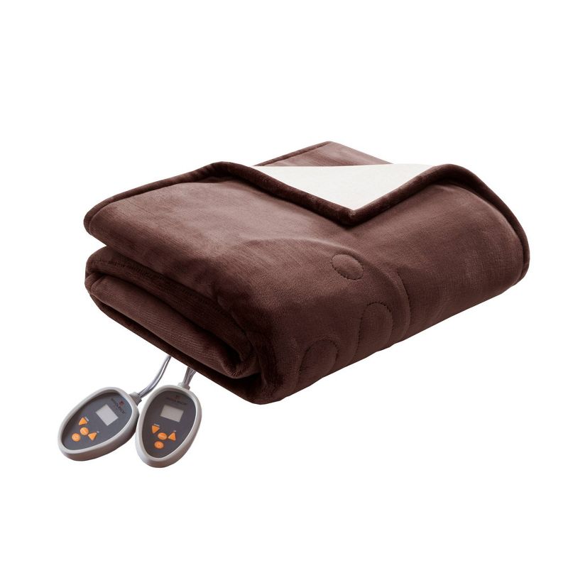 Plush to Berber Electric Heated Bed Blanket, 1 of 10