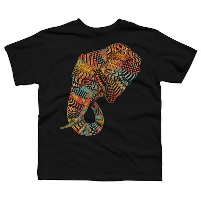 Boy's Design By Humans Elephant (Majestic) By kase T-Shirt