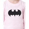 DC Comics Girls' Child Batman Bat Logo Symbol Superhero Sleep Pajama Set Pink - 2 of 3