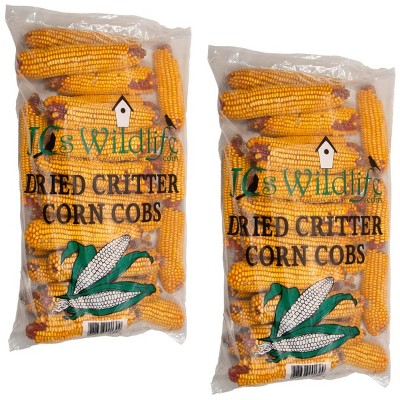 JCS Wildlife Dried Squirrel Corn Cobs - Grown in Southern Indiana - Each Bag Weighs About 14 lbs