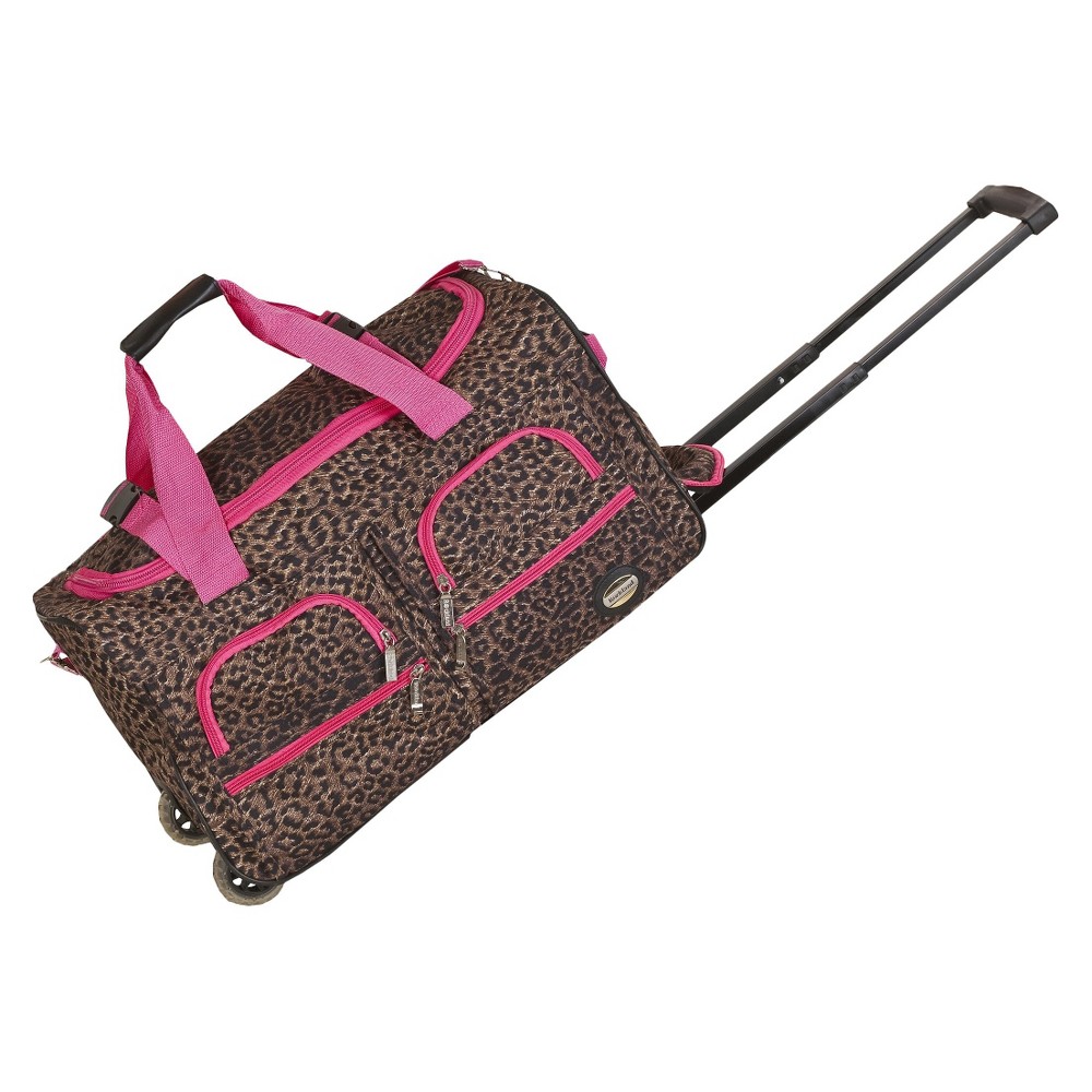 UPC 675478730904 product image for Rockland 16L Rolling Duffel Bag - Pink Leopard | upcitemdb.com