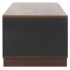 Merrick Media Stand - MED9302 - Walnut/Black - Safavieh - 4 of 4
