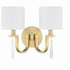 Craftmade Lighting Fortuna 2 - Light Wall Light in  Satin Brass - 2 of 4