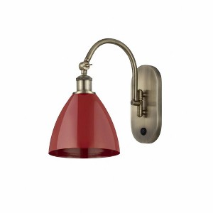 Plymouth Dome - 1 Light Wall Sconce In Industrial Style-13.25 Inches Tall and 7.5 Inches Wide - 1 of 1