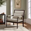 TiramisuBest Modern Velvet Desk Chair ,Metal Legs Upholstered Accent Arm Chair for Living Room/Bedroom/Small Spaces/Home Office,Grey - 2 of 4