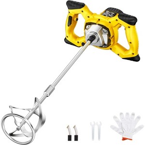 SILVEL Cement Mixer, 2300W Handheld Electric Concrete Mixer, Portable Mortar Mixer with 6 Adjustable Speed, 110V Mud Mixer for Mixing Mud, Cement - 1 of 4