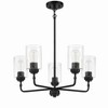 Craftmade Lighting Stowe 5 - Light Chandelier in  Flat Black - 3 of 4