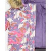 Deux par Deux Girl Two-Piece Discover Snowsuit with Printed Jacket Purple Gray - 3 of 4