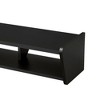 Sapphtopaz Wall Mounted Floating TV Stand for TVs Up to 70" with LED Entertainment Center with Storage Cabinets for Living Room - 3 of 4