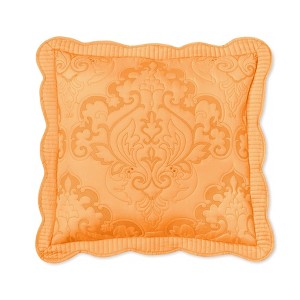 BrylaneHome Amelia Euro Sham - Euro, Peach Fuzz - 1 of 3