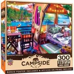 MasterPieces 300 Piece EZ Grip Jigsaw Puzzle - Glamping Style - 18"x24"