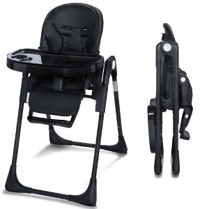 Kinder King Foldable High Chair for Baby, Toddler Eating Chair with Detachable Double Trays - 1 of 4