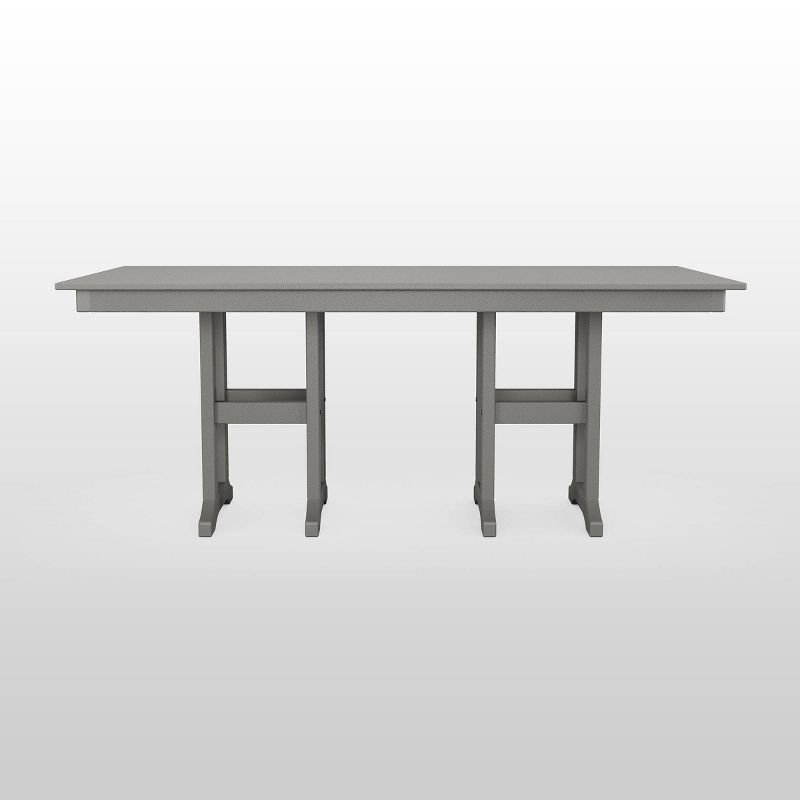 POLYWOOD 37" x 72" Rectangle Farmhouse Outdoor Dining Table, 3 of 5