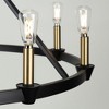 Artcraft Lighting Notting Hill 9 - Light Chandelier in  Black/Brushed Brass - 4 of 4