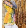 Women's Tie Dye Cold Shoulder Tunic - ADORA L - 2 of 3