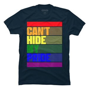 Adult Design By Humans Can't Hide My Pride By JeilJersey T-Shirt - 1 of 2