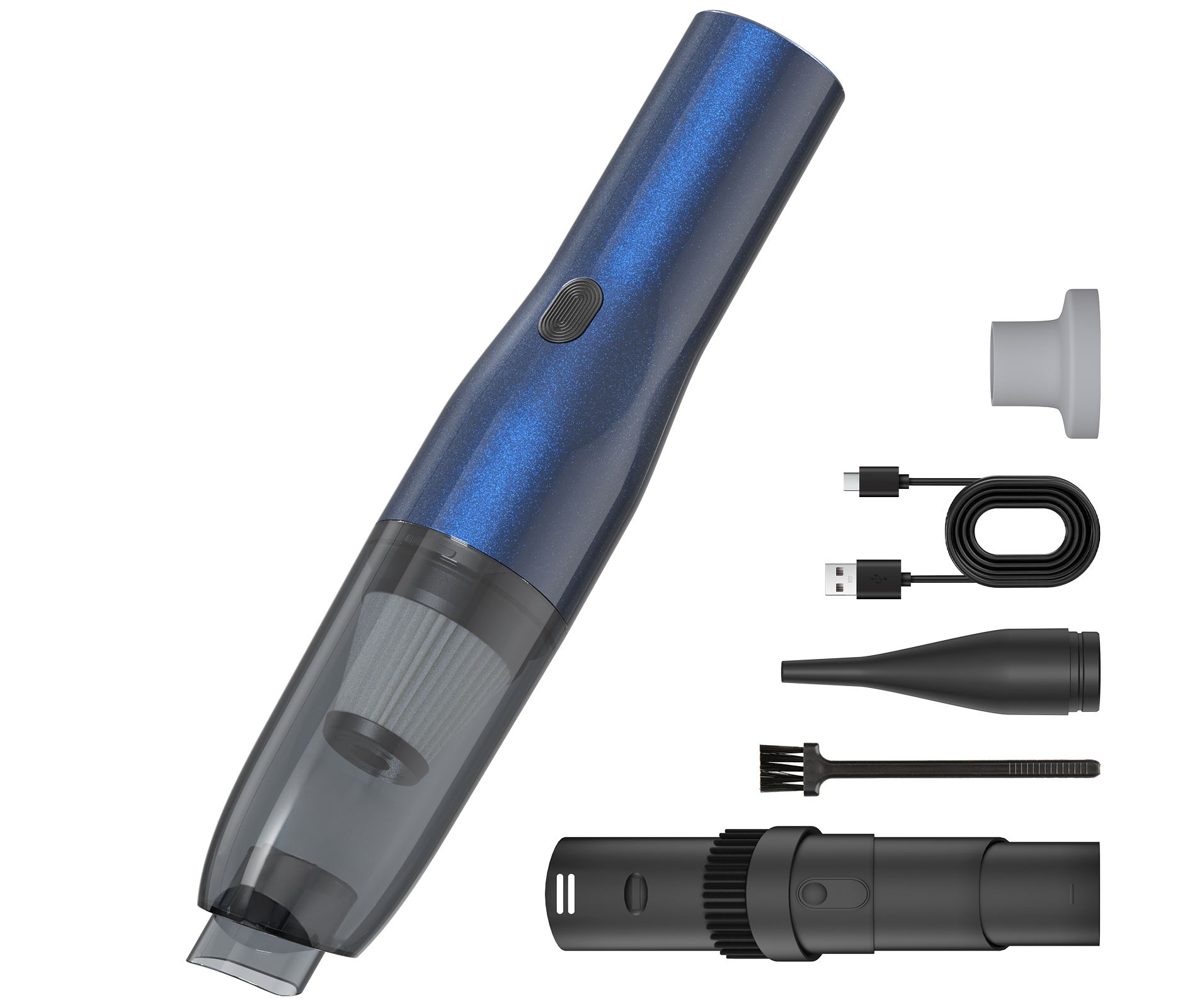 YOMA H2 Handheld Cordless Car Vacuum, Mini High-Speed Brush Motor 60dB, Visual Dust Cup, Type-C Rechargeable, for Car, Sofa, Table, Keyboard