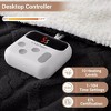 Electric Blanket Heated Throw, Heated Blanket with 10 Heating Levels & 10 Time Settings, Fast Heating Blankets, Machine Washable - 2 of 4
