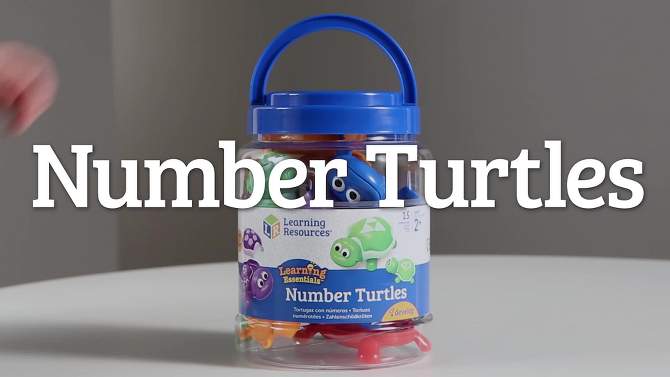 Learning Resources Number Turtles Set, Counting, Color & Sorting Toy, 15 Pieces, Ages 2+, 2 of 8, play video