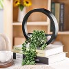 Attop 2 Pack Fake Plants Hanging Artificial Succulents Plants in Black Pots for Living Room Bathroom Accessories Wall Decor - 2 of 4