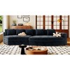 115.7" Chenille Curved Modular Sectional Sofa with High-Resilience Sponge, 5 Pillows, No Assembly Required - 3 of 4
