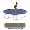 Whisen 14FT Recreational Trampoline with Safety Enclosure for Outdoor/Indoor Sports, 5 W-Legs - 3 of 4