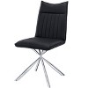 Monarch Specialties Dining Chair Set Of 2 Side Upholstered Kitchen Dining Room Pu Leather Look Metal Black Chrome Contemporary Modern - 2 of 4