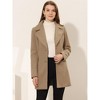 INSPIRE CHIC Women's Elegant Notched Lapel Button Single Breasted Winter Coat - 2 of 4