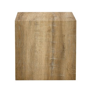 Maliang 15.7 X 15.7 X 15.7" Square Modern Mdf Coffee Table, Texture Patterns - 1 of 4