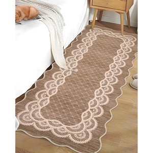 COZONY Machine Washable Striped Runner Rug – Soft Low Pile, Foldable, Non-Shedding, Non-Slip Indoor Hallway Carpet for Living Room & Bedroom - 1 of 4