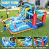HOMDOX 146"×114"×79" Water Slide Bounce House for Kids Ages 3-12, Inflatable Water Park with 2 Slides, Jumping Area, Climbing Wall & Water Cannons - 3 of 4