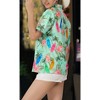 HAPPY BAY Summer Vacation Button Down Short Sleeve Camp Blouse Casual Holiday Hawaiian Shirts Tops Blouses Womens Flora - 3 of 4