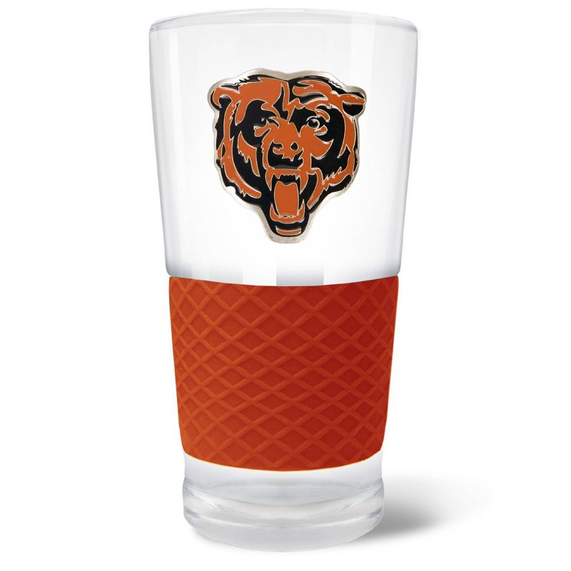 NFL Chicago Bears 22oz Pilsner Glass with Silicone Grip, 1 of 2