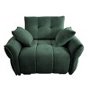 Sapphtopaz Single Sofa with Throw Pillows Ergonomic Upholstered Couches with Armrests Comfy Couch Sofa Chair for Living Room,Apartment,Bedroom - 3 of 4