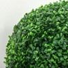 Resenkos 2 Pack Artificial Tree Boxwood Topiary Balls, 15.75 Inch Green - 2 of 4