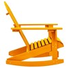 vidaXL Patio Adirondack Rocking Chair, Solid Fir Wood, Orange - 3 of 4