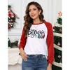 Merry Christmas Sweatshirts For Women Gnomes Funny Sweatshirt Cute Long Sleeve Xmas Holiday Tree Graphic Pullover Top - 4 of 4