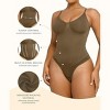SHAPELLX Womens Shapewear Tummy Control Thong Slimming Body Shaper Seamless Compression Top Waist Boning Corset Bodysuit—Green38 - 2 of 3