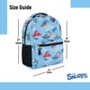 Smurfs Allover Print Backpack - Smurfs, Smurfette, Papa Smurf and Gargamel - Adult and Kids School Bag (Blue) - 4 of 4