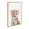 Sylvie Cheetah Framed Canvas by Amy Peterson - Kate and Laurel - image 2 of 4