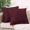 Unique Bargains Linen Solid Contemporary Indoor Outdoor Decorative Throw Pillow Cover 2 Pcs - 2 of 4
