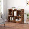 Toy Storage Cabinet for Kids, 3-Tier Wood Toy Book Organizer Cabinet, Toddler Toy Cabinet for Kindergarten Nursery - 4 of 4
