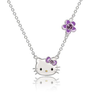 Hello Kitty Womens Birthstone Necklace - 1 of 4