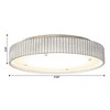 Parrot Uncle 17.5" Modern White LED Flush Mount Ceiling Lights - 4 of 4