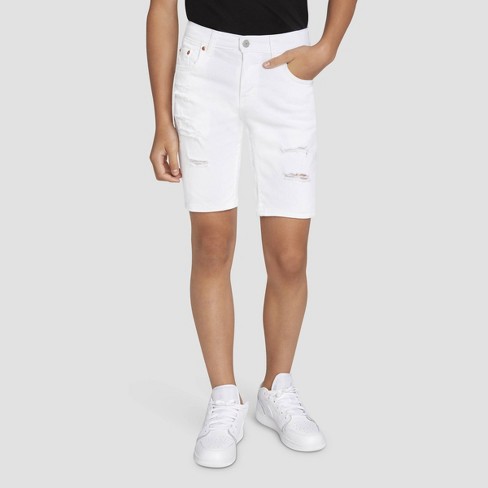 Levi s Boys Unbasic Destructed 511 Jean Shorts White 8 Target