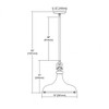 Elk Home Rutherford 1 - Light Pendant in  Gloss White/Polished Nickel - 4 of 4
