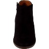 Women's Wo's Stacked Block Heel Closed Almond Toe Side Zipper Ankle Booties - SODA - 2 of 3